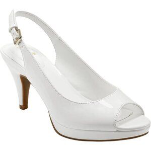 Bandolino Coconut 164 Synthetic Faux Leather Women's Melt Buckle Heeled Sandal